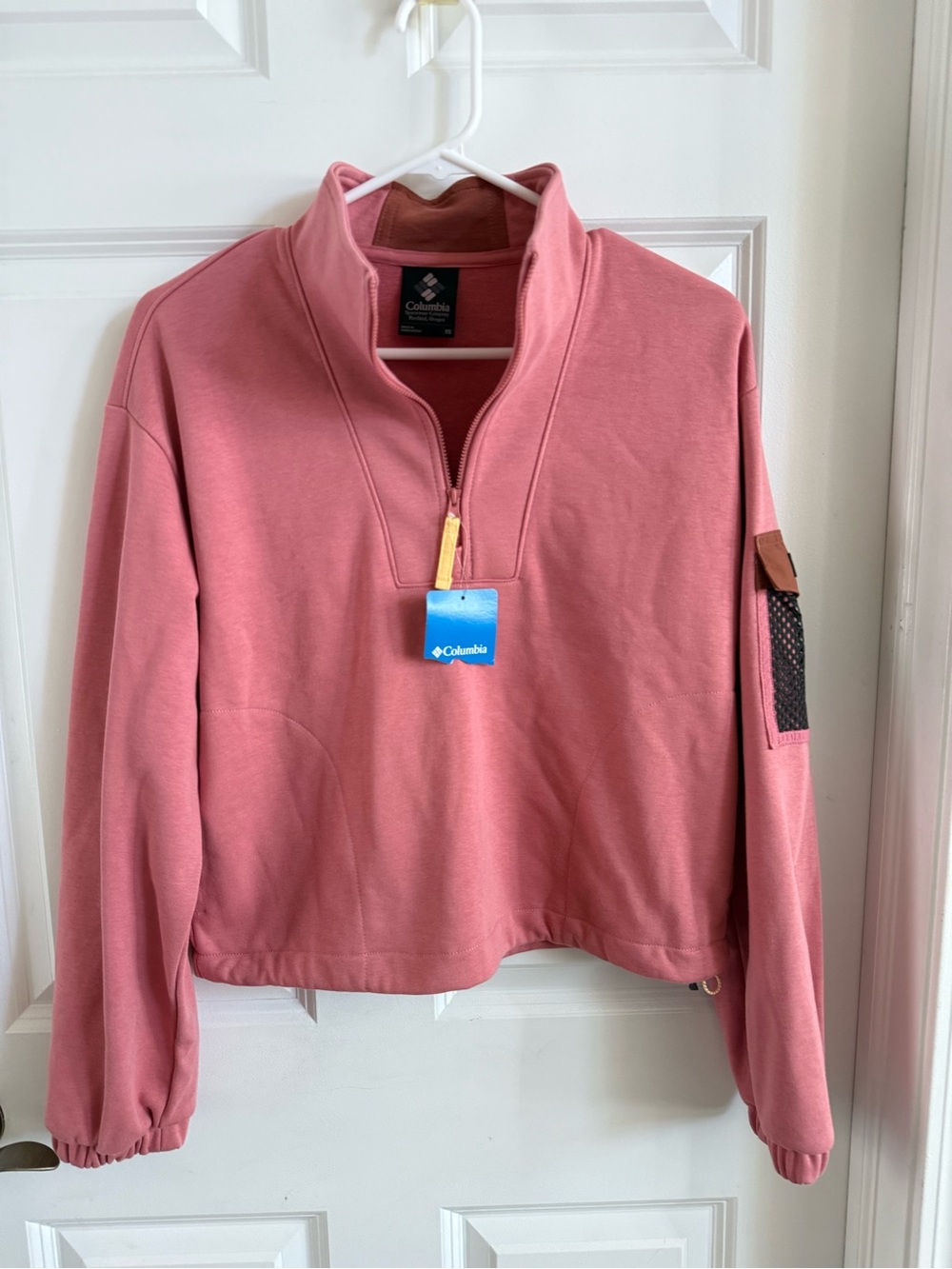 Columbia Women's Dusty Rose Quarter-Zip Pullover Sweatshirt